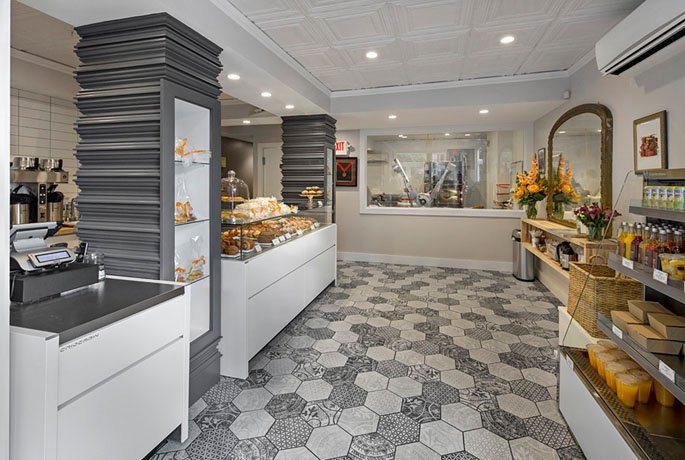 Café Madeleine in Boston, MA, as designed by EMBARC Studios. Seen here: Heritage Tile 